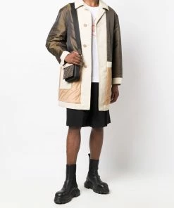 Fendi reversible panelled coat