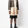 Fendi reversible panelled coat