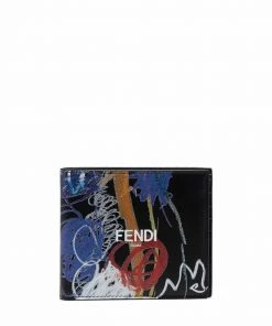 Fendi graphic-print bi-fold wallet
