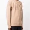 Fendi flap-pocket ribbed-knit jumper