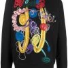 Fendi scribble-embroidery sweatshirt
