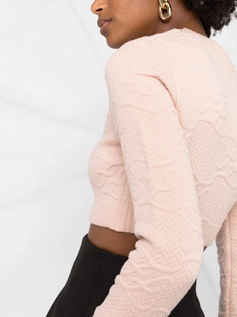 Flash Sale π Fendi Karligraphy cropped jumper knitted sweaters of women βοΈ 5 Fendi Karligraphy cropped jumper