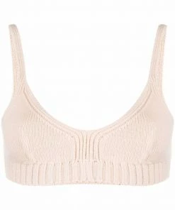 Fendi cashmere knitted bralette
