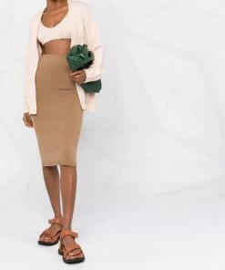 Fendi cashmere knitted bralette