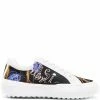 Fendi neon logo-print trainers