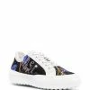 Fendi neon logo-print trainers