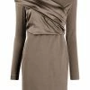 Fendi off-shoulder ruched mini dress