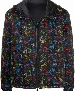 Fendi x Noel Fielding logo-lettering jacket