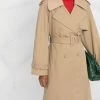 Fendi belted-waist double-breasted coat