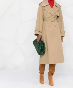 Fendi belted-waist double-breasted coat