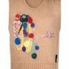 Fendi x Noel Fielding abstract-motif knitted gillet