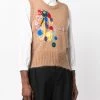 Fendi x Noel Fielding abstract-motif knitted gillet