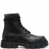 Fendi monogram pattern lace-up boots