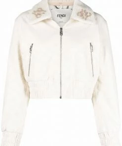 Fendi Karligraphy-motif jacket