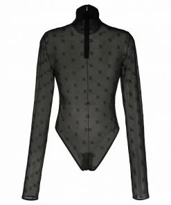 Fendi FF-motif high-neck bodysuit