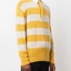 Fendi striped knitted polo shirt