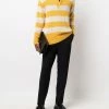 Fendi striped knitted polo shirt