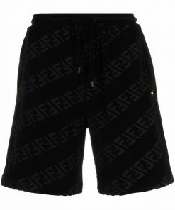 Fendi FF-print sweat shorts