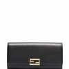 Fendi continental baguette leather wallet