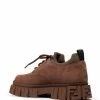 Hot Sale π₯ Fendi FF motif suede lace up π shoes lace-up π shoes of men π₯ 8 Fendi FF motif suede lace-up shoes