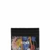 Fendi abstract-pattern logo-print cardholder