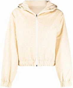 Fendi monogram-pattern zip-fastening jacket