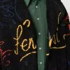 Fendi all over logo-print shearling coat