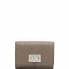 Fendi twist-lock leather cardholder