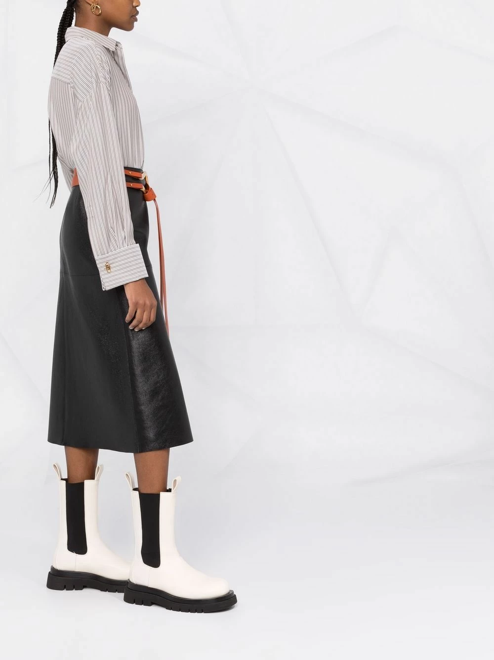 Cheap π Fendi Pinstriped classic collar π shirt π shirts of women 𧨠6 Fendi pinstriped classic collar shirt