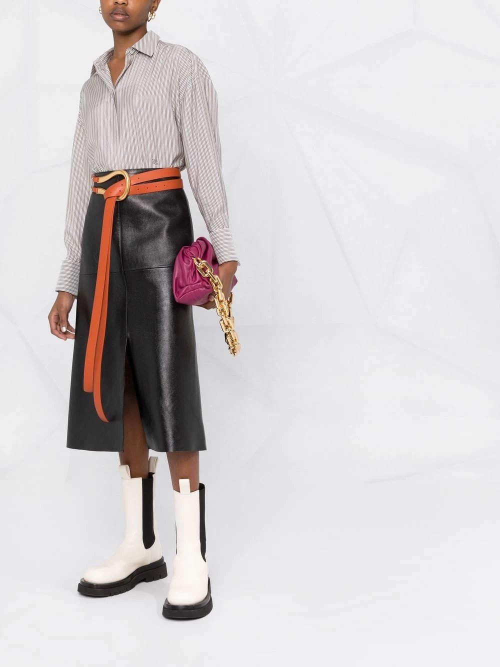 Cheap π Fendi Pinstriped classic collar π shirt π shirts of women 𧨠4 Fendi pinstriped classic collar shirt