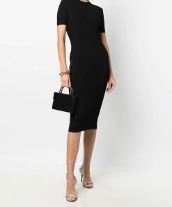 Fendi panelled fitted dress
