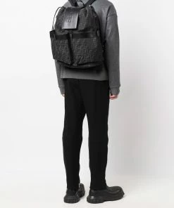 Fendi monogram pattern backpack