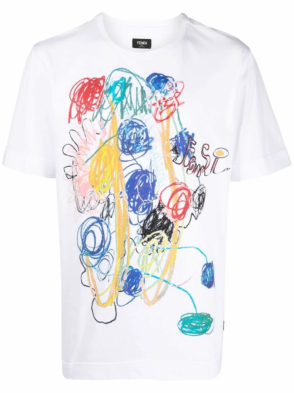 New π Fendi Graphic print cotton T π shirt t-shirts of men β€οΈ 3 Fendi graphic-print cotton T-shirt