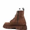 Fendi monogram-sole lace-up boots