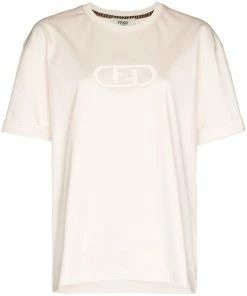 Fendi O'Lock motif short-sleeve T-shirt