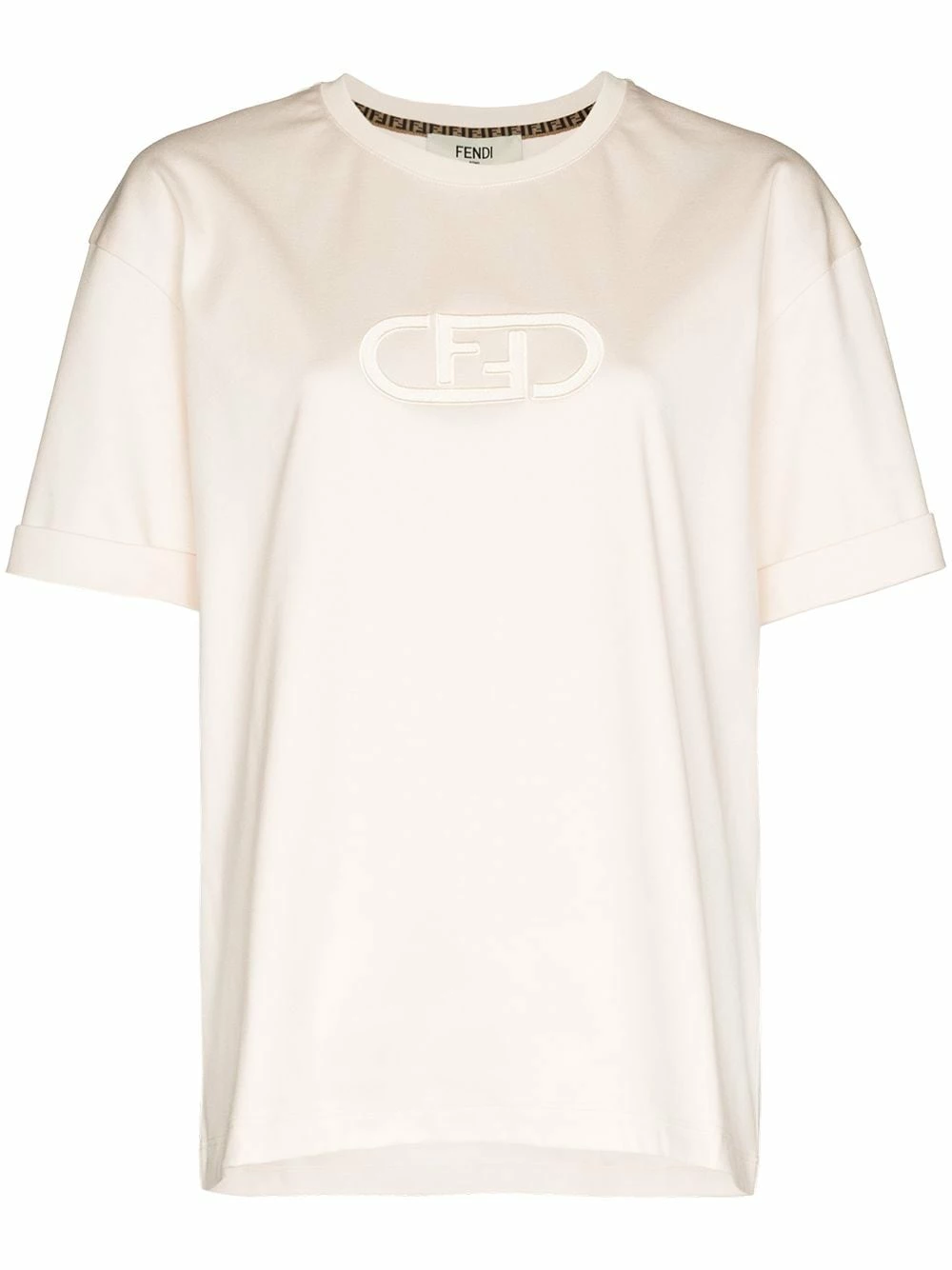 Best deal π― Fendi O'Lock motif short sleeve T π shirt t-shirts & jersey π shirts of women π 3 Fendi O'Lock motif short-sleeve T-shirt