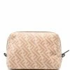 Fendi FF-logo wool makeup bag