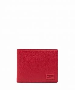 Fendi logo plaque bi-fold wallet