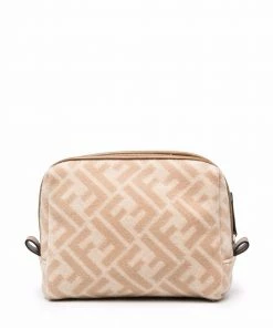 Fendi FF-print makeup bag