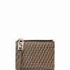 Fendi monogram pattern zip wallet