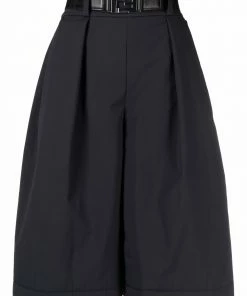 Fendi pleated wide-leg shorts