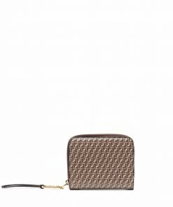 Fendi FF-print zip-around wallet