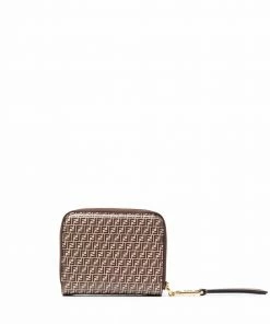 Fendi FF-print zip-around wallet