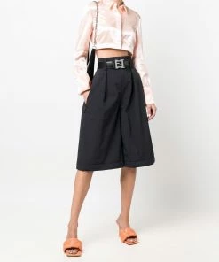 Fendi cropped button-up shirt