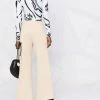 Fendi high-waisted logo-tape detail trousers
