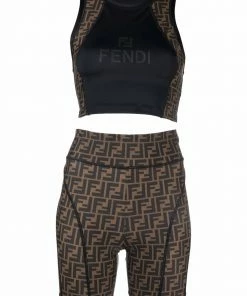 Fendi Zucca two-piece activewear set