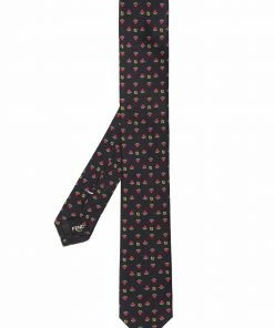 Fendi watermelon monogram pattern tie