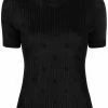 Fendi Karligraphy ribbed-knit top
