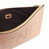 Fendi logo-stamped clutch bag
