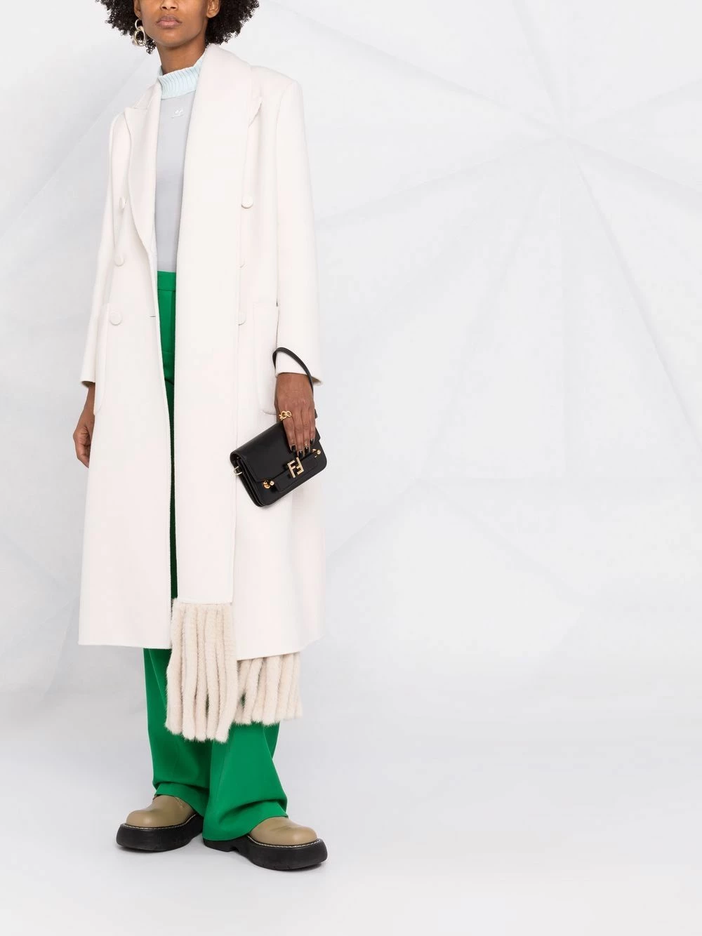 Flash Sale π Fendi FF plaque crossbody bag clutch bags of women π₯° 4 Fendi FF plaque crossbody bag